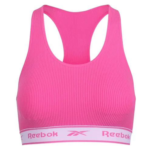 Reebok Womens Seamless Ribbed Crop Top with Removable Pads