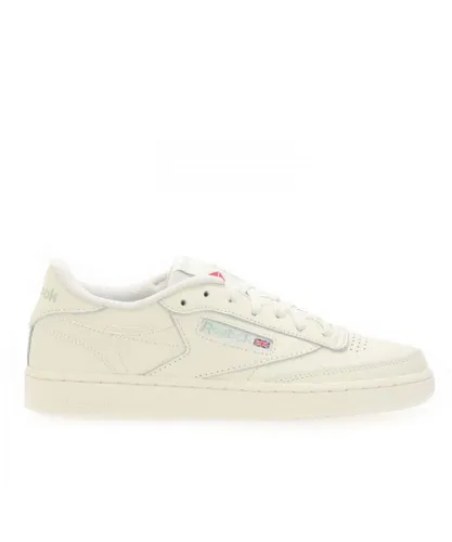 Reebok Womenss Classics Club C 85 Trainers in Off-White Leather