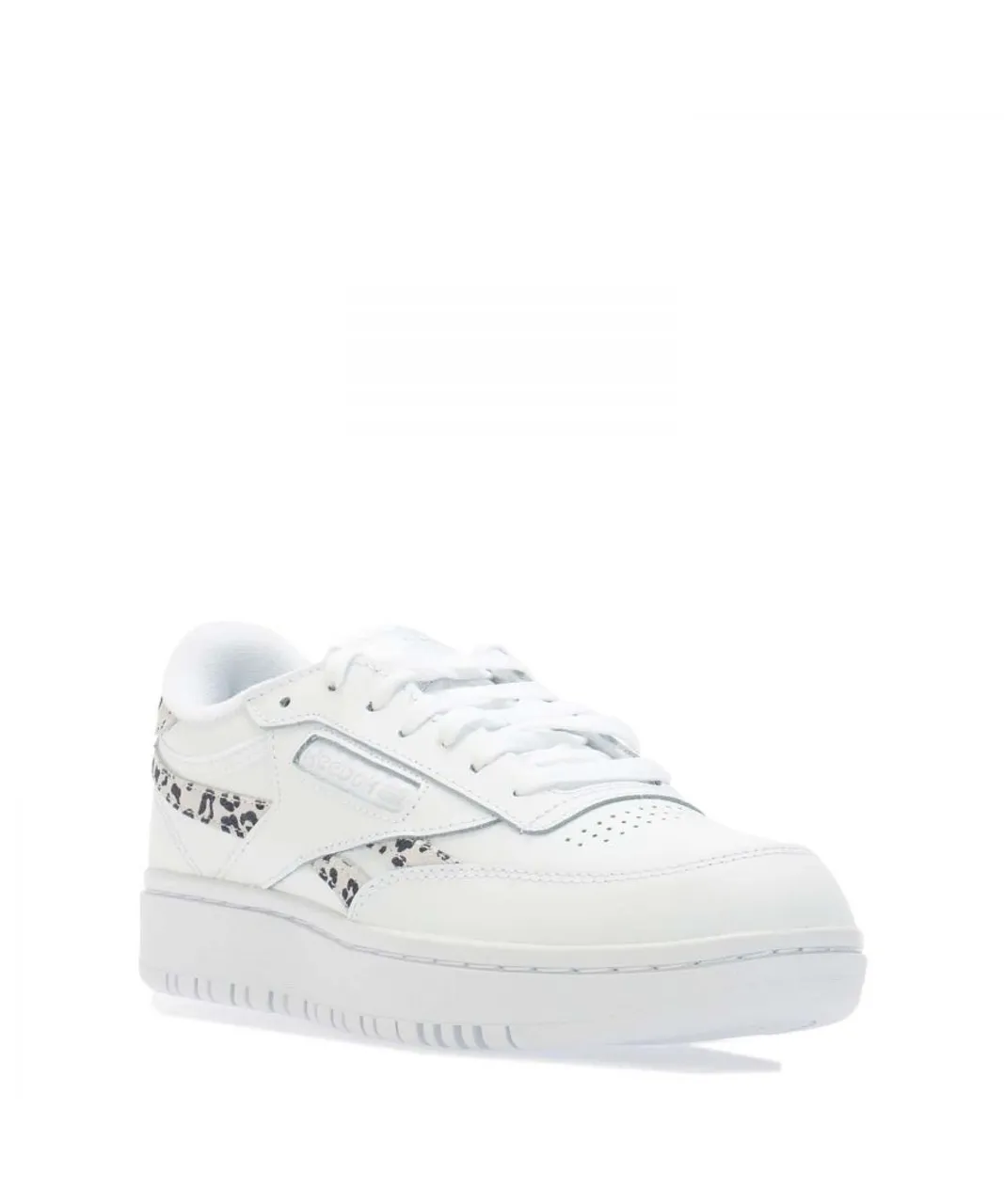 Reebok Womenss Classics Club C Double Revenge Trainers in White Leather (archived)