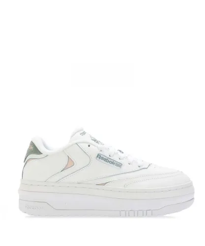 Reebok Womenss Classics Club C Extra Trainers in White Leather (archived)
