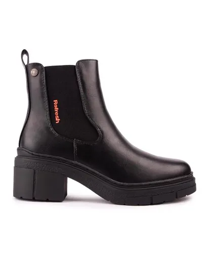 Refresh Womens Gusset Boots - Black