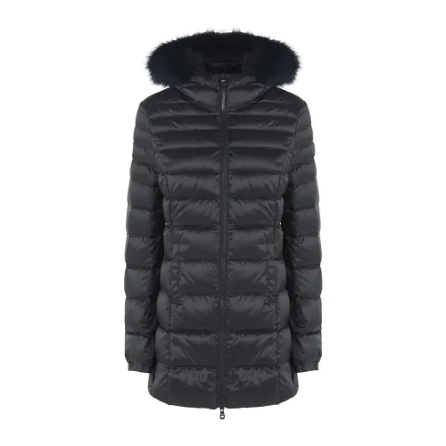 RefrigiWear , Long Mead Fur Jacket - Black ,Black female, Sizes: