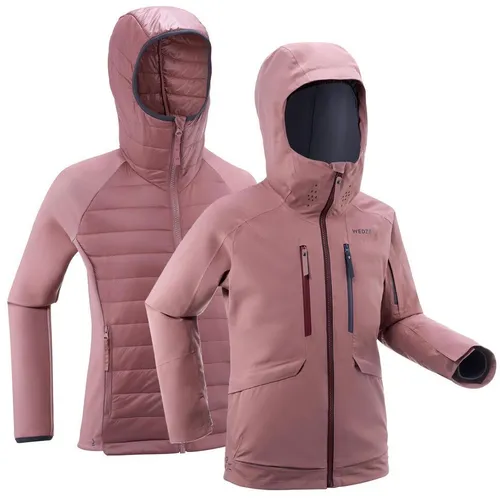 Refurbished Girls 3-in-1  Waterproof Ski Jacket Fr 900 - Pink - D Grade