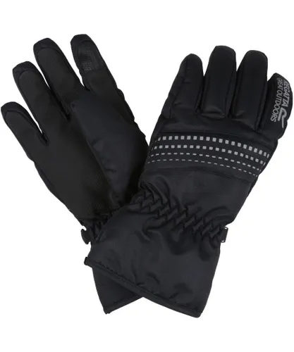 Regatta Boys Arlie III Waterproof Insulated Gloves - Black