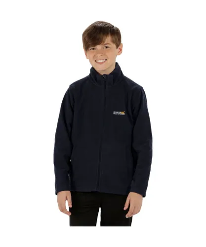 Regatta Boys Childrens Fleece Jacket junior king ii Zip Fastening navy