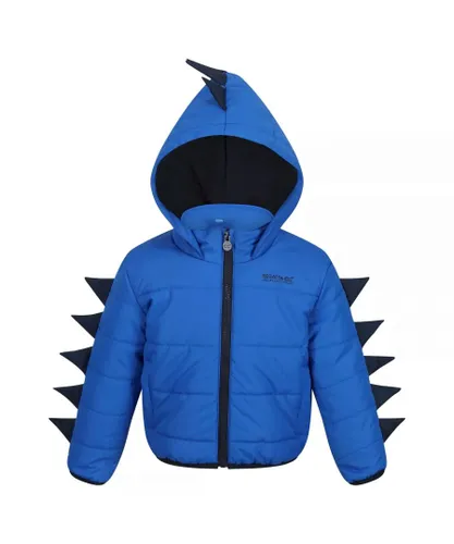 Regatta Boys Childrens/Kids Dinosaur Padded Jacket (Nautical Blue)