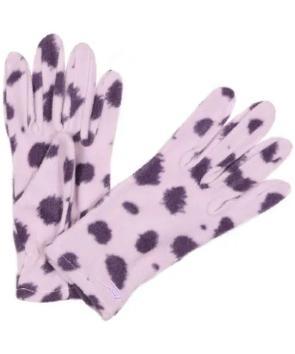 Regatta Boys Fallon Fleece Warm Walking Hiking Winter Gloves - Pink