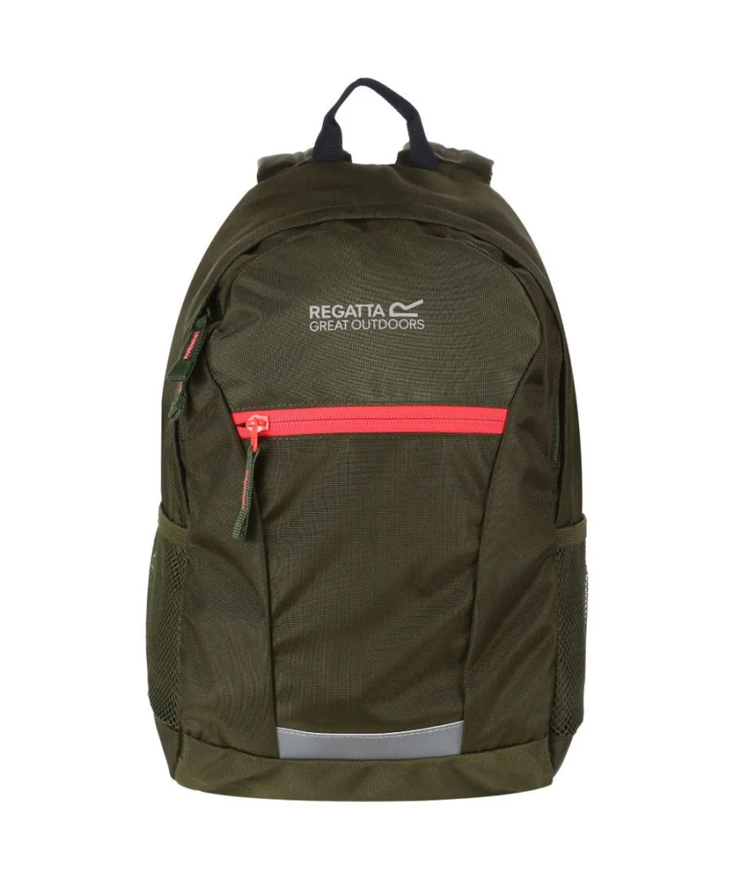 Regatta Boys & Girls Jaxon III Padded Hardwearing Zip-Up 10L Backpack - Green - One Size