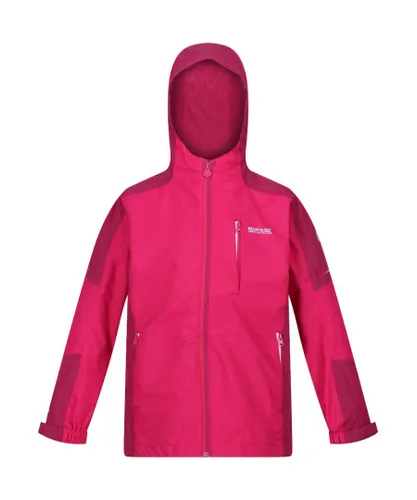 Regatta Boys & Girls Junior Calderdale II Waterproof Coat - Pink