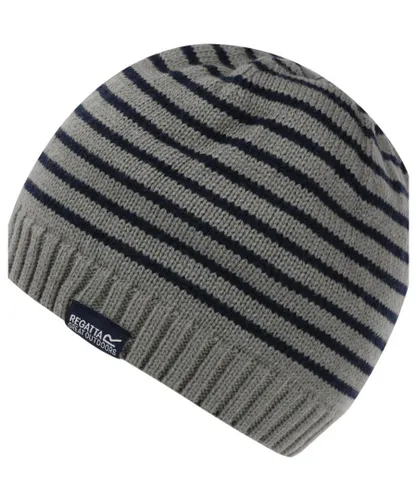 Regatta Boys & Girls Tarley Knitted Winter Beanie Hat - Grey