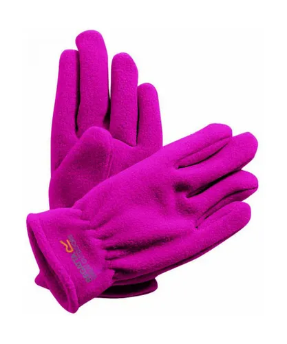 Regatta Boys & Girls Taz II Anti Pill Fleece Winter Walking Gloves - Pink