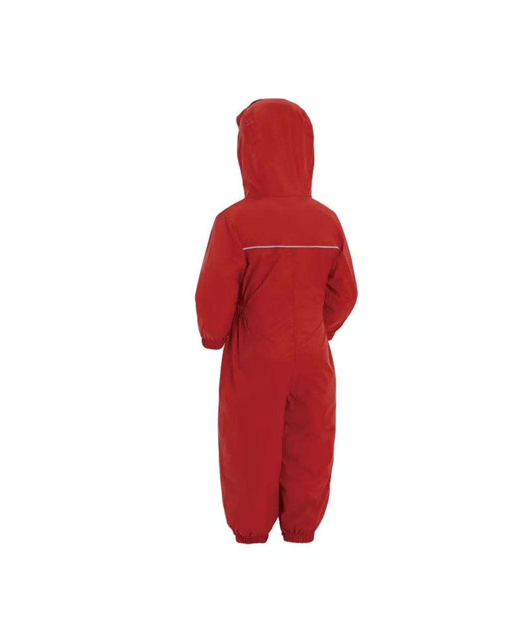 Regatta Boys Great Outdoors Childrens Toddlers Puddle IV Waterproof Rainsuit - Red
