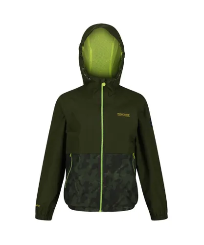 Regatta Boys Haskel Waterproof Hydrafort Jacket - Green