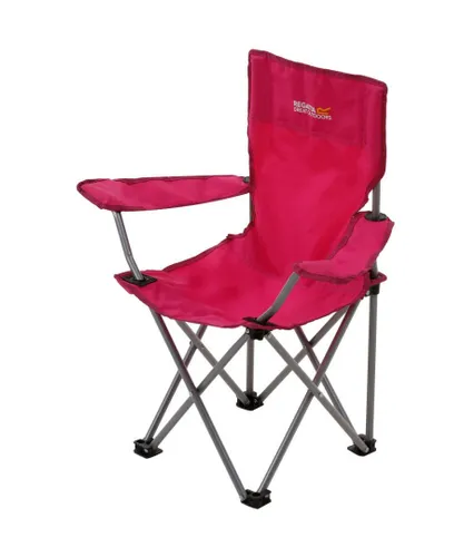 Regatta Boys Isla Ligtweight Directors Camping Chair - Pink Steel - One Size