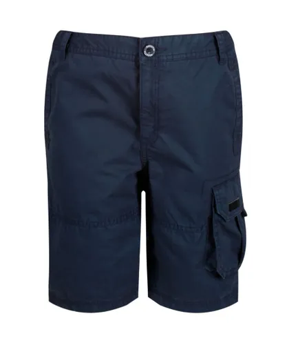 Regatta Boys Kids Shorewalk Multi Pocket Shorts (Navy)