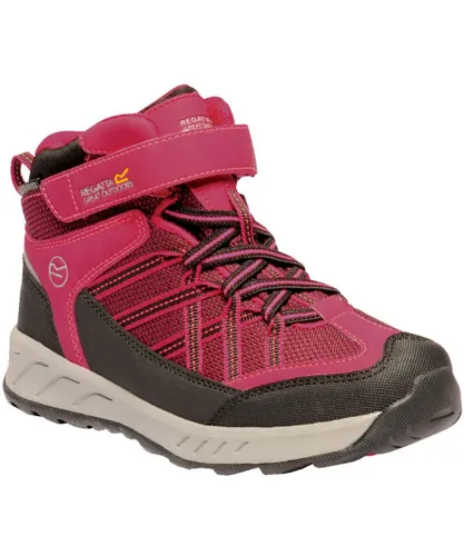 Regatta Boys Samaris V Mid Height Isotex Walking Boots - Pink