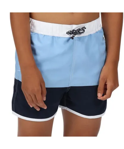 Regatta Boys Sergio Quick Dry Mesh Lined Swimming Shorts - Blue