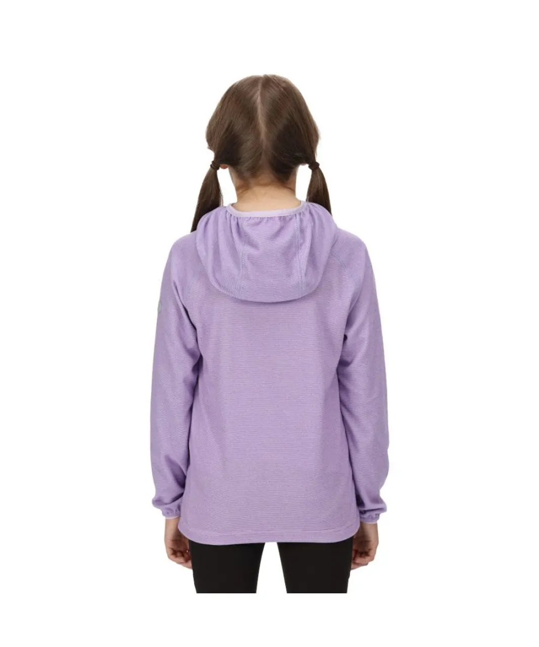 Regatta Childrens Unisex Boys & Girls Loco Hoody Hooded Fleece Jacket - Purple