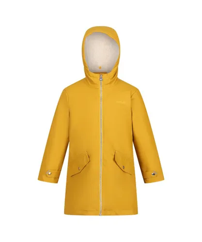 Regatta Childrens Unisex Brynlee Plain Waterproof Jacket - Yellow