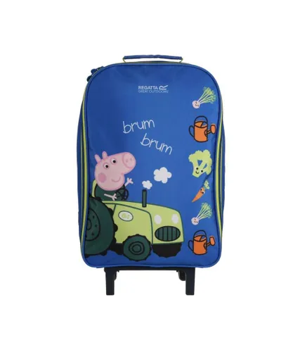 Regatta Childrens Unisex Childrens/Kids Brum Peppa Pig 2 Wheeled Suitcase (Imperial Blue) - One Size