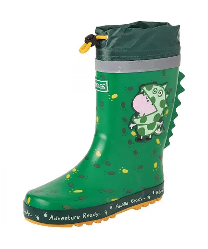 Regatta Childrens Unisex Childrens/Kids Puddle Peppa Pig Wellington Boots (Green)