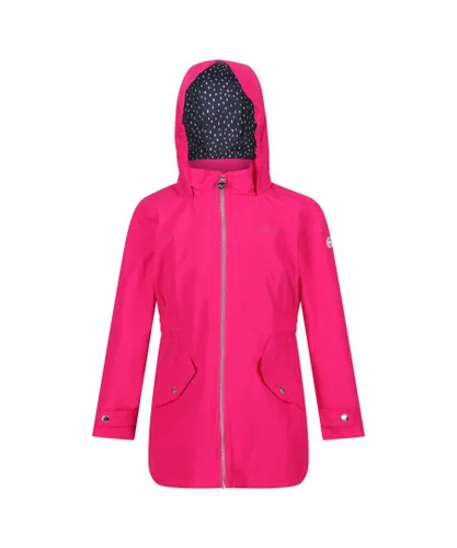 Regatta Childrens Unisex Childrens/Kids Talei Waterproof Jacket (Fusion Pink) - Multicolour