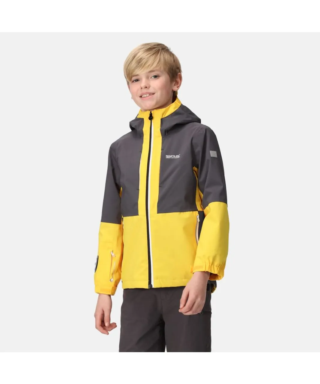 Regatta Childrens Unisex Hydrate VIII 3in1 California Yellow/Seal Grey Jacket