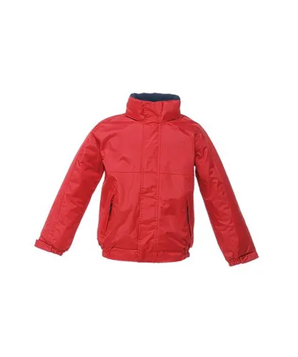 Regatta Childrens Unisex Kids/Childrens Waterproof Windproof Dover Jacket (Classic Red/Navy)