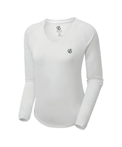 Regatta Dare 2B Womens/Ladies Discern Long Sleeve T-Shirt (White)