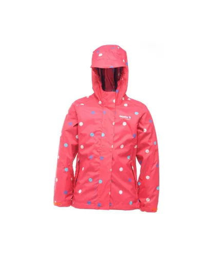 Regatta Girls Cuteness Lightweight Waterproof Jacket - Pink