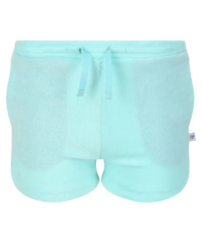 Regatta Girls Dayana Towelling Casual Shorts (Aruba Blue)
