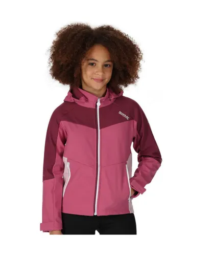 Regatta Girls Eastcott II Warm Backed Softshell Coat - Purple - Size 5-6Y
