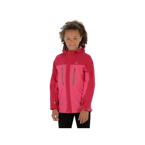 Regatta Girls Hipoint Stretch III Jacket: Hot Pink/Vivacious: