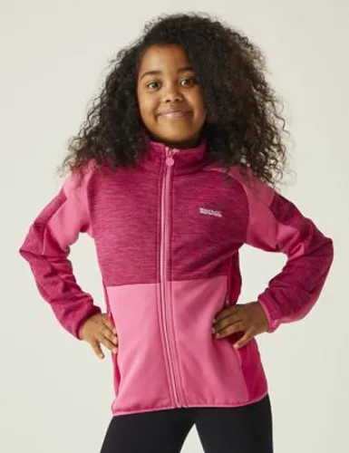 Regatta Girls Junior Highton Full Zip III Fleece (3-14 Yrs) - 5-6 Y - Pink, Pink