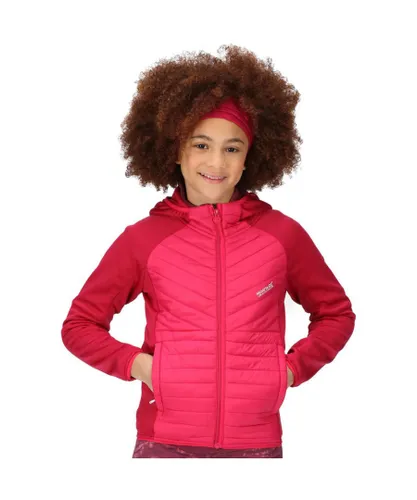 Regatta Girls Kielder Hybrid VI Water Repellent Padded Coat - Pink