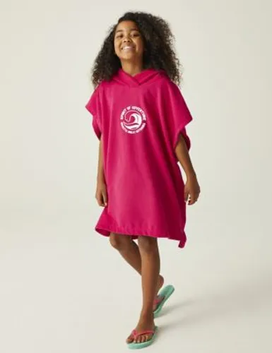 Regatta Girls Towel Robe (3-13 Yrs) - 9-13 - Pink, Pink