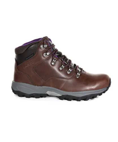 Regatta Great Outdoors Womens/Ladies Bainsford Waterproof Hiking Boots - Chestnut Leather