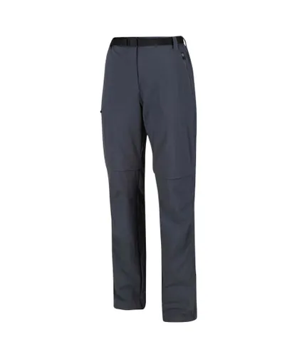Regatta Great Outdoors Womens/Ladies Xert II Quick Drying Convertible Walking Trousers - Grey