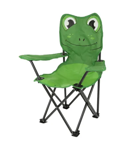 Regatta Mens Animal Pattern Kids Lightweight Steel Folding Camping Chair - Green - One Size