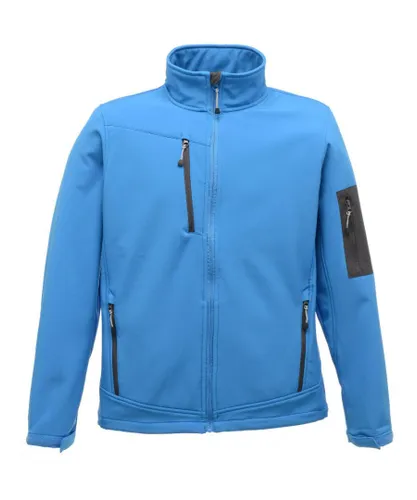 Regatta Mens Arcola Waterproof Breathable 3 Layer Soft Shell Jacket - Blue