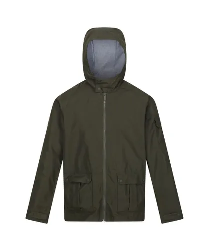 Regatta Mens Bergen Waterproof Jacket (Dark Khaki)
