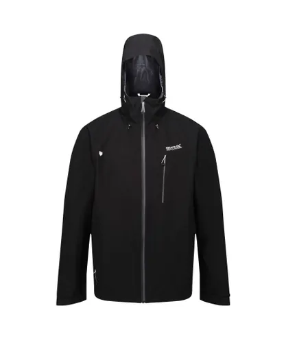 Regatta Mens Birchdale Waterproof Hooded Jacket - Black