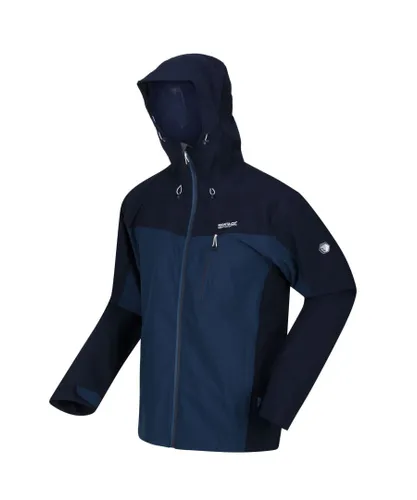 Regatta Mens Birchdale Waterproof Hooded Jacket (Moonlight Denim/Navy) - Navy/Blue