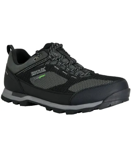 Regatta Mens Blackthorn Evo Low Waterproof Walking Shoes - Black Nylon