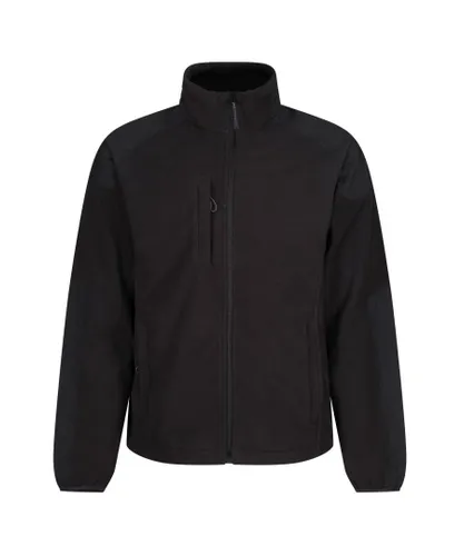 Regatta Mens Broadstone Full Zip Fleece Jacket (Black)