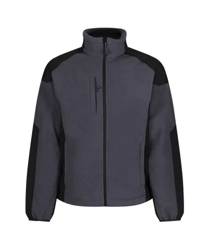 Regatta Mens Broadstone Full Zip Fleece Jacket (Seal Grey)