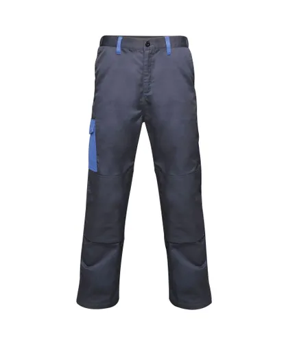 Regatta Mens Contrast Cargo Work Trousers (Navy/ New Royal Blue) - Multicolour