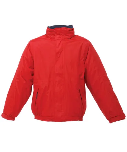 Regatta Mens Dover Waterproof Windproof Jacket (Classic Red/Navy)