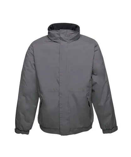 Regatta Mens Dover Waterproof Windproof Jacket (Seal Grey/Black)