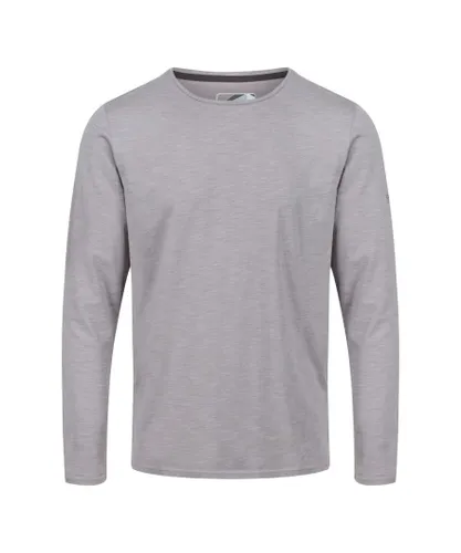 Regatta Mens Essentials Long-Sleeved T-Shirt (Pack of 3) (Grey/Blue/Black) - Multicolour